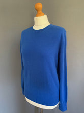 Load image into Gallery viewer, M&amp;S 100% CASHMERE JUMPER - AZURE BLUE - Women&#39;s Size UK 12 - M Medium
