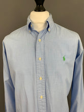 Load image into Gallery viewer, RALPH LAUREN BLUE SHIRT - Classic Fit - Mens Size L - Large

