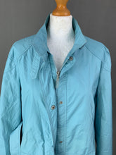 Load image into Gallery viewer, ARMANI Ladies Blue Rain Mac JACKET Size UK 14
