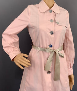 BURBERRY Pink TRENCH COAT / MAC JACKET - Girls Size Age 12 Yrs / 152cm
