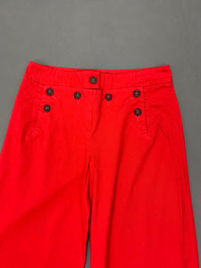 VIVIENNE WESTWOOD ANGLOMANIA Ladies Red TROUSERS - Size IT 38 - UK 6