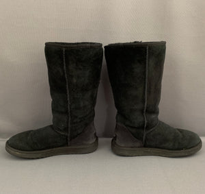 UGG AUSTRALIA CLASSIC TALL BOOTS - Black UGGS - Women's Size UK 5.5 - EU 38 - US 7