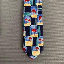 Load image into Gallery viewer, DUNHILL 100% SILK TIE - Beach Scene Pattern - Made in Italy

