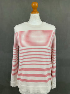 GANT Women's Pink Striped JUMPER - Size XS - Extra Small