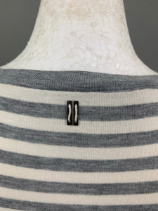 SPORTMAX CODE Ladies Grey Striped DRESS - Size Small - S