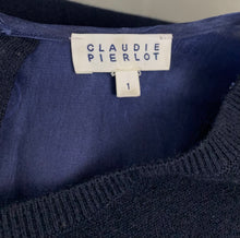 Load image into Gallery viewer, CLAUDIE PIERLOT Paris MIMOSA Cashmere Blend JUMPER - Size FR 1 - UK 8
