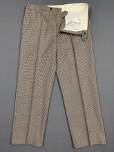 Load image into Gallery viewer, AQUASCUTUM TROUSERS - VICUNA CLUB HOUNDSTOOTH CHECK - Mens Size Waist 36&quot; - Leg 28&quot;
