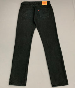 LEVI'S 501 JEANS - Black Denim - Size Waist 34" Leg 36" - LEVIS - LEVI STRAUSS & Co