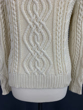 Load image into Gallery viewer, GANT Women&#39;s Ivory Chunky Knit JUMPER - Size Small S
