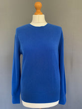 Load image into Gallery viewer, M&amp;S 100% CASHMERE JUMPER - AZURE BLUE - Women&#39;s Size UK 12 - M Medium
