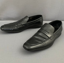 Load image into Gallery viewer, VERSACE BLACK LEATHER SHOES - Size UK 9 - EU 43 - Made in Italy
