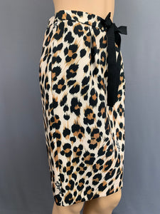 BOUTIQUE MOSCHINO SKIRT - LEOPARD PRINT - Size IT 38 - UK 6 - US 4