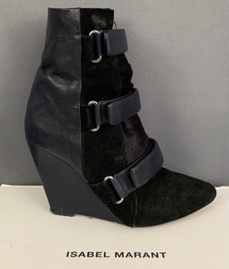 ISABEL MARANT WEDGE BOOTS - OVER PONY - Size EU  / UK