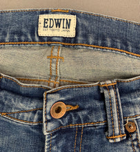 Load image into Gallery viewer, EDWIN ED-85 SLIM JEANS - Blue Denim - Mens Size Waist 33&quot; - Leg 34&quot;

