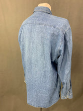 Load image into Gallery viewer, HUGO BOSS Mens Blue Denim SHIRT - Size L LARGE
