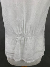 Load image into Gallery viewer, VIOLA BORGHI Women&#39;s Embroidered White Linen TOP - Size Medium M
