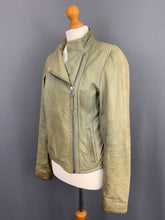 Load image into Gallery viewer, ALLSAINTS Women&#39;s MARSH BIKER LEATHER JACKET Size UK 12 Medium M ALL SAINTS
