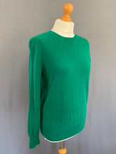 Load image into Gallery viewer, M&amp;S 100% CASHMERE JUMPER - EMERALD GREEN - Women&#39;s Size UK 12 - M Medium
