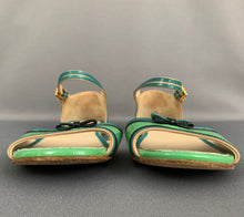 Load image into Gallery viewer, PRADA Green Leather SANDALS / SHOES Size 37.5 - UK 4.5
