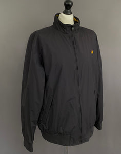 FRED PERRY COAT / Black Jacket - Mens Size Extra Large / XL