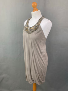 ALLSAINTS Ladies SANAZ Embellished DRESS - Size UK 12