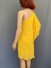 Load image into Gallery viewer, ROBERTO CAVALLI YELLOW DRESS - 100% Silk - Size IT 42 - UK 10 - S Small - Made in Italy
