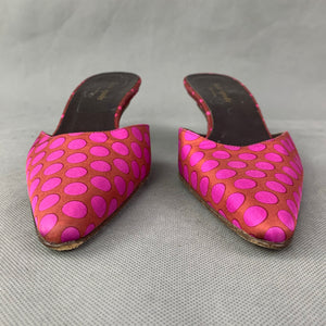 KATE SPADE Polka Dot Kitten Heel Mules / Shoes Size UK 3 - EU 37 - US 5.5