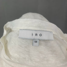 Load image into Gallery viewer, IRO Ladies Ivory MARVINA 100% Linen JUMPER - Size Medium M
