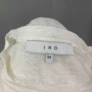 IRO Ladies Ivory MARVINA 100% Linen JUMPER - Size Medium M