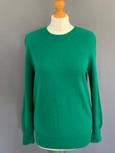 Load image into Gallery viewer, M&amp;S 100% CASHMERE JUMPER - EMERALD GREEN - Women&#39;s Size UK 12 - M Medium
