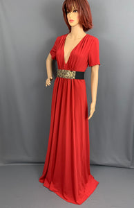 VERA WANG Red GOWN / EVENING DRESS - Size UK 8 - US 6