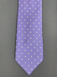 LANVIN Paris Mens Purple 100% Silk TIE - Made in France