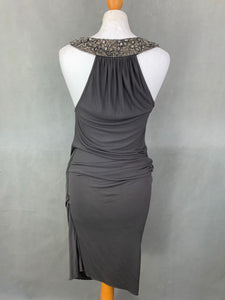 ALLSAINTS Ladies Embellished MALLI WRAP DRESS - Size UK 10