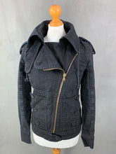 Load image into Gallery viewer, CHLOÉ Ladies Noir Cotton Racer Jacket / Coat Size FR 36 - UK 8 - CHLOE
