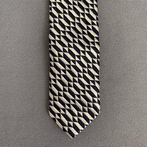 DUCHAMP London TIE - 100% Silk - Geometric Pattern - Made in England