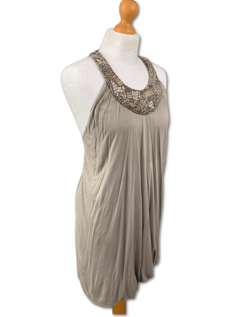 ALLSAINTS Ladies SANAZ Embellished DRESS - Size UK 12