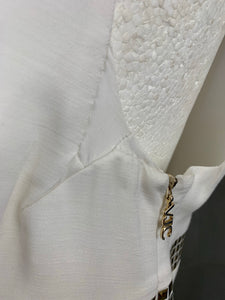 VERSACE VJC Linen Blend DRESS - Size IT 50 -  UK 18 - US 14