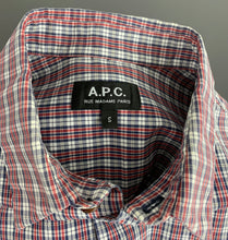 Load image into Gallery viewer, A.P.C. Mens Check Pattern SHIRT Size Small S - APC
