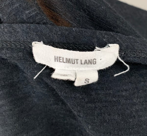 HELMUT LANG Women's Black Linen Blend Top - Size Small - S