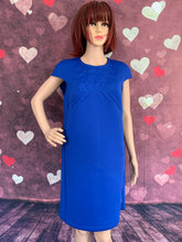 Load image into Gallery viewer, VERSACE Blue Neoprene DRESS - Size IT 44 - UK 12
