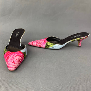 KATE SPADE Floral Kitten Heel Mules / Shoes Size UK 3 - EU 37 - US 5.5