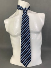 Load image into Gallery viewer, ARMANI COLLEZIONI Mens Blue Striped 100% Silk TIE - Made in Italy
