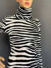 Load image into Gallery viewer, ROBERTO CAVALLI DRESS - ZEBRA PRINT - Size IT 38 - UK 6 - Made in Italy
