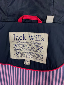 JACK WILLS Women's Blue QUILTED JACKET / COAT Size UK 10