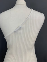 Load image into Gallery viewer, BALMAIN Paris WHITE TOP - Single Shoulder - Women&#39;s Size FR 40 - UK 12
