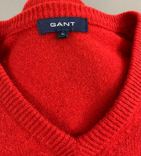 Load image into Gallery viewer, GANT 100% LAMBSWOOL JUMPER - Mens Size L Large - Red Lambs Wool
