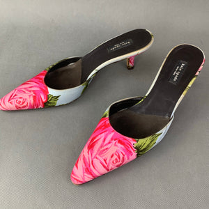 KATE SPADE Floral Kitten Heel Mules / Shoes Size UK 3 - EU 37 - US 5.5