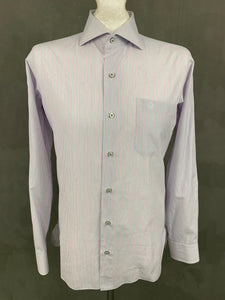 DUNHILL London Ordermade H M Striped SHIRT - Size Large - L