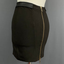 Load image into Gallery viewer, GIVENCHY BLACK MINI SKIRT - Lamb Leather Trim - Women&#39;s Size Small S
