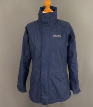 Load image into Gallery viewer, BERGHAUS Women&#39;s Blue HYDROSHELL COAT / JACKET Size UK 10 Small S
